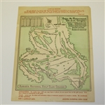 1951 Masters Friday Pairing Sheet - Ben Hogan Winner
