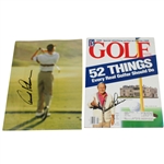 Two Arnold Palmer Signed Items - Golf Magazine & Magazine Page JSA ALOA