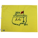 Gary Player Signed 2014 Masters Embroidered Flag JSA ALOA