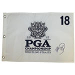 Jason Day Signed 2015 PGA Championship at Whistling Straits Embroidered Flag JSA ALOA
