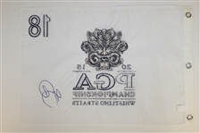 Jason Day Signed 2015 PGA Championship at Whistling Straits Embroidered Flag JSA ALOA