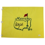 Phil Mickelson Signed Undated Masters Embroidered Flag JSA #Y53093