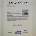Justin Thomas Signed 2017 PGA Championship at Quail Hollow Embroidered Flag PSA/DNA Full Letter #AE03365