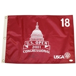 Rory McIlroy Signed 2011 US Open at Congressional Red Screen Flag JSA #U87643
