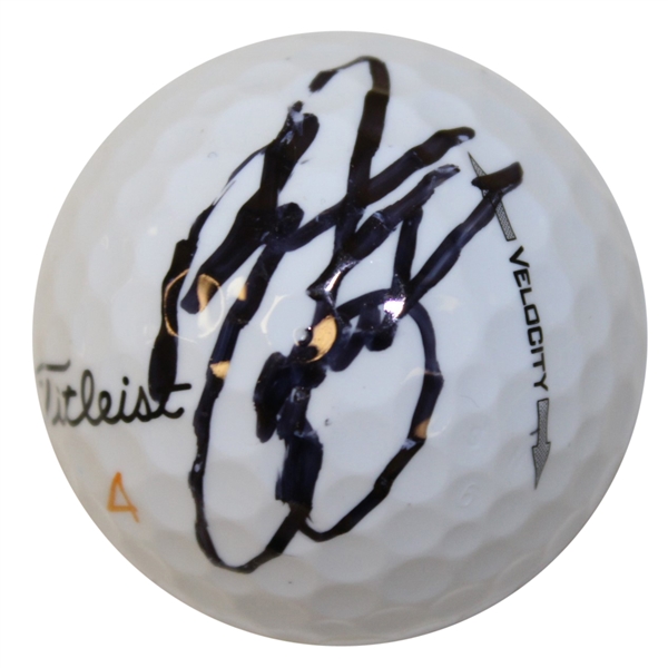 Rickie Fowler Signed Masters Logo Golf Ball JSA ALOA