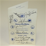 Multi-Signed with Ralph Guldahl 'Avenue of the Athletes' October 1, 1976 Dedication Ceremony Pamphlet JSA ALOA