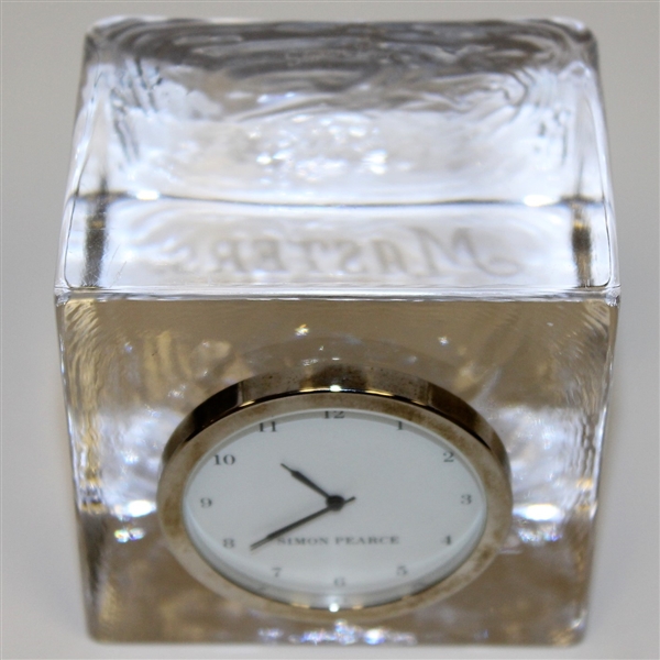 Masters Tournament 1998 CBS Glass Block Simon Pearce Clock