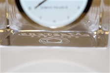 Masters Tournament 1998 CBS Glass Block Simon Pearce Clock