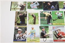 Thirty-Two Golf Cards Signed by Major Championship Winners - Nicklaus, Player, etc JSA ALOA