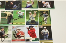 Thirty-Two Golf Cards Signed by Major Championship Winners - Nicklaus, Player, etc JSA ALOA
