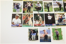 Thirty-Two Golf Cards Signed by Major Championship Winners - Nicklaus, Player, etc JSA ALOA