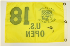 Jack Nicklaus Signed 2000 US Open at Pebble Beach Screen Flag JSA ALOA