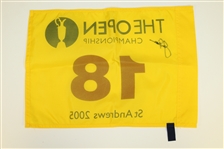 Jack Nicklaus Signed 2005 Open Championship at St. Andrews Screen Flag JSA ALOA