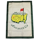 Arnold Palmer, Jack Nicklaus, & Others Signed Masters Large House Flag JSA ALOA