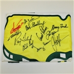 Arnold Palmer, Jack Nicklaus, & Others Signed Masters Large House Flag JSA ALOA