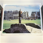 Arnold Palmer Signed Farewell to St. Andrews Swilcan Bridge Photo JSA ALOA