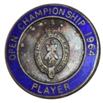Deane Bemans 1964 Open Championship at St. Andrews Contestant Badge