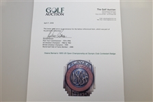 Deane Beman's 1955 US Open Championship at Olympic Club Contestant Badge