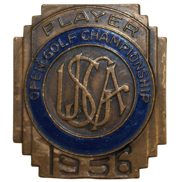 Deane Bemans 1956 US Open Championship at Oak Hill Contestant Badge