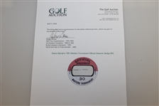 Deane Beman's 1981 Masters Tournament Official Observer Badge #30