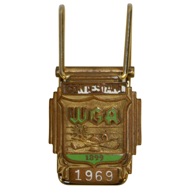 Deane Bemans 1969 WGA Contestant Badge/Money Clip