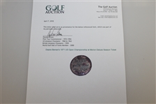 Deane Beman's 1971 US Open Championship at Merion Deluxe Season Ticket