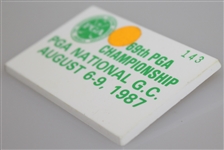 Deane Beman's 1987 PGA Championship at PGA National GC Badge #143