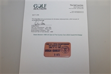 Deane Beman's 1988 US Open at The Country Club USGA Guest #145 Badge