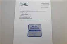 Deane Beman's 1982 PGA Championship at Southern Hills Contestant Bag Tag