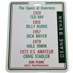 Deane Bemans 1986 PGA Championship at Inverness Club Contestant Bag Tag