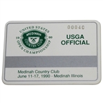 Deane Bemans 1990 US Open Championship at Medinah CC USGA Official Badge #40