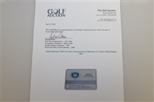 Deane Beman's 1990 US Open Championship at Medinah CC USGA Official Badge #40