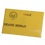 Deane Bemans USGA Name Badge with USGA Seal