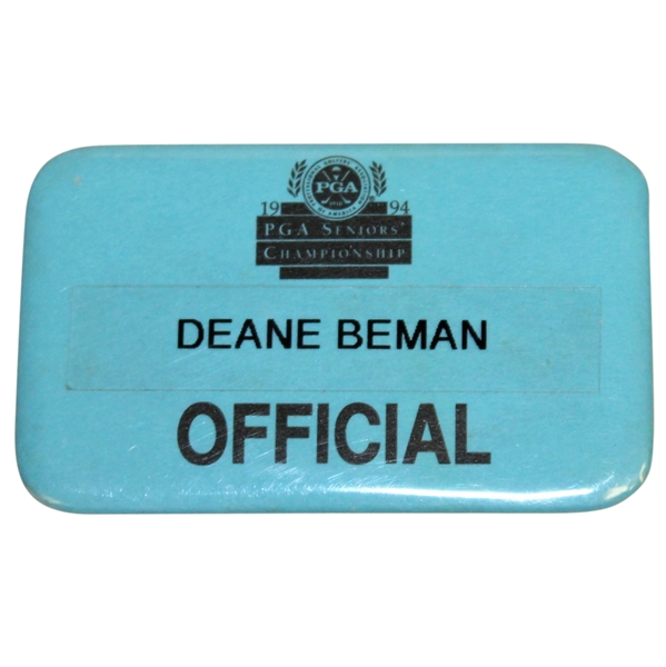 Deane Bemans 1994 PGA Senior Championship Official Badge