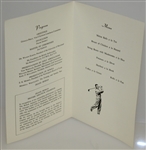 Deane Beman's 1959 'Deane Beman' Testimonial Luncheon at Statler Hotel Program/Menu
