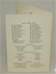 Deane Beman's 1959 'Deane Beman' Testimonial Luncheon at Statler Hotel Program/Menu