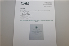 Deane Beman's 1961 US Amateur Players' Dinner at The Beach Club - Pebble Beach Ticket