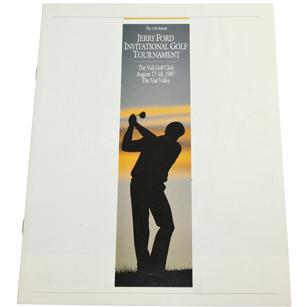 Deane Bemans 1987 Jerry Ford Invitational Tournament at The Vail GC Program
