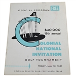 Deane Bemans 1961 Colonial National Invitation Tournament at Colonial CC