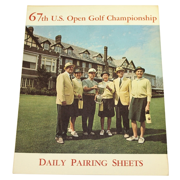 Deane Bemans 1967 US Open at Baltusrol Daily Pairing Sheets