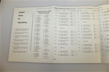 Deane Beman's 1967 US Open at Baltusrol Daily Pairing Sheets