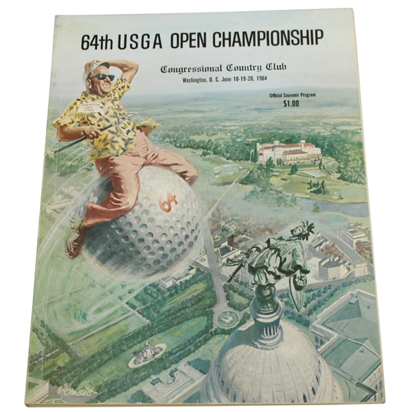 Deane Bemans 1964 US Open Championship at Congressional CC Program
