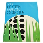Deane Bemans 1971 US Open Championship at Merion GC Program