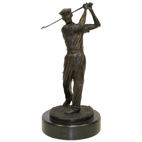 Ben Hogan Bronze/Marble Statue by Ron Tunison - Stands Over a Foot Tall - 13.5lbs!