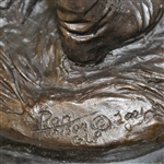 A.W. Tillinghast Bronze/Marble Statue by Ron Tunison - Stands Over a Foot Tall - 17lbs!