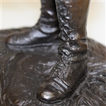 A.W. Tillinghast Bronze/Marble Statue by Ron Tunison - Stands Over a Foot Tall - 17lbs!