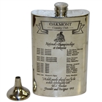 Oakmont Country Club Sheffield England Pewter Flask with Funnel & Original Box
