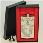Oakmont Country Club Sheffield England Pewter Flask with Funnel & Original Box