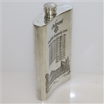 Oakmont Country Club Sheffield England Pewter Flask with Funnel & Original Box