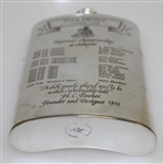 Oakmont Country Club Sheffield England Pewter Flask with Funnel & Original Box